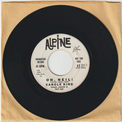 Carole King - Oh, Neil / A Very Special Boy - Alpine Ae 57 Dj